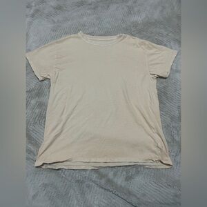 Aeropostale Women's Cream Short Sleeve Tee